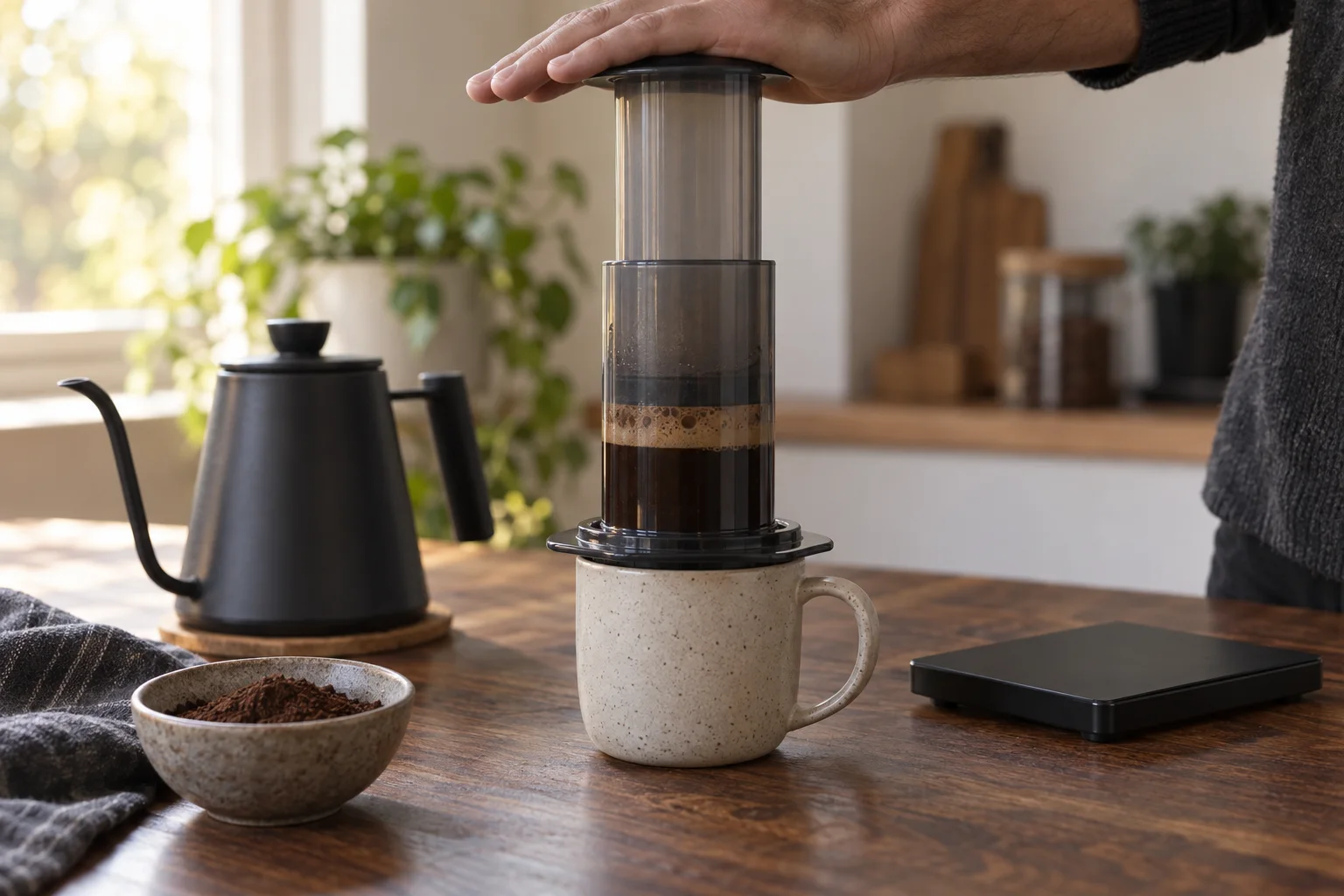 AeroPress Tarifleri: Filtre ve Espresso Tarzı Kahve Nasıl Yapılır?