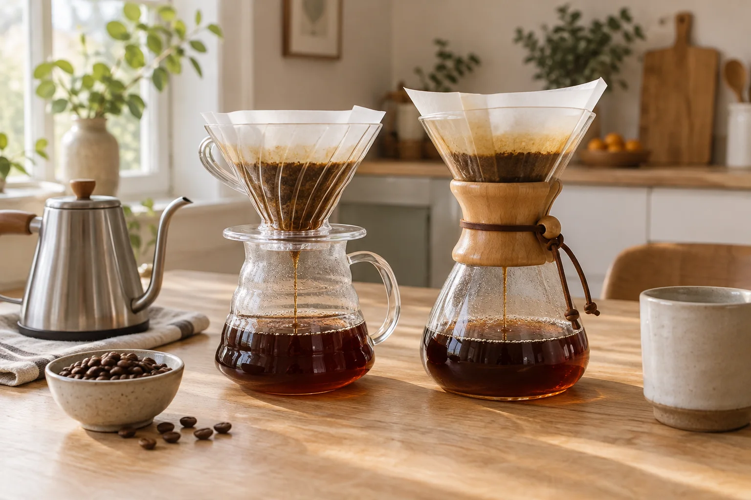 V60 mı Chemex mi? Farkları ve Hangi Kahveyle Demlenir