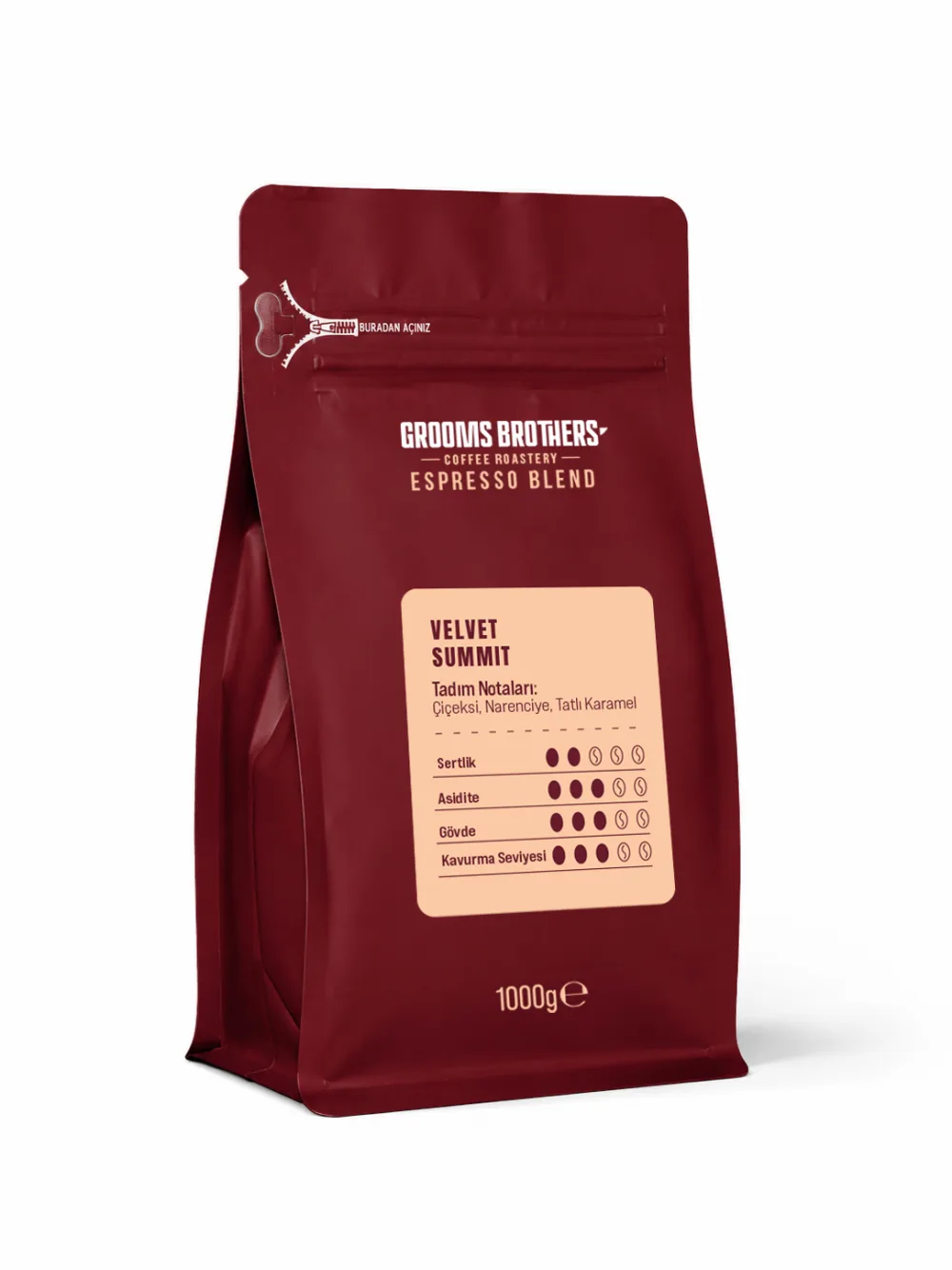 Velvet Summit Çekirdek Kahve Espresso Blend 1 KG